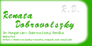 renata dobrovolszky business card