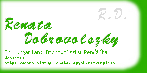 renata dobrovolszky business card